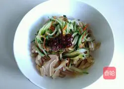 Illustration of how to make cucumber mixed with pig ears 9