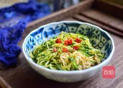 Cold Cucumber and Enoki Mushroom Recipe Illustration 7