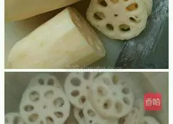 Illustration of how to make sweet and sour rouge lotus root 1