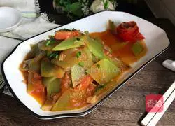 Illustration of how to stir-fry lettuce with tomatoes 13