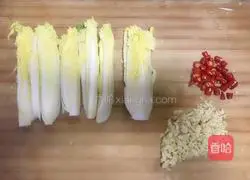 Garlic vermicelli Illustration of how to make baby cabbage 3