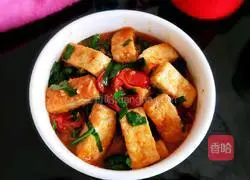 Illustration of how to make roasted tofu with cherry tomatoes 17
