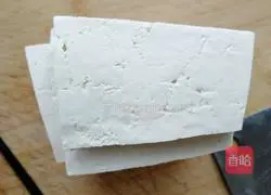 Illustration of how to make fried tofu 1