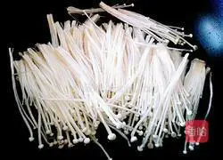 Illustration of how to make cucumber mixed with enoki mushrooms 5