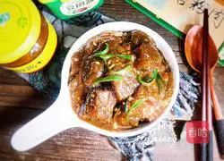 Illustration of making sauce-flavored sweet potato powder meat 18