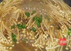 Illustration of making enoki mushrooms 5