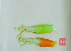 Colorful Enoki Mushroom Rolls Illustration 6