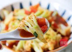 Illustration of how to make tomato and cauliflower 15