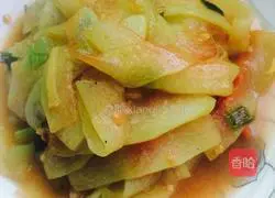 Stir-fry Illustration of how to make watermelon rind 7