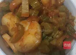 Illustration of how to make fried rice cake 10