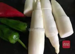 Illustration of how to make stir-fried wild rice 1