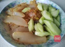 Illustration of how to make cucumber mixed with jelly 13