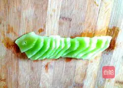 Illustration of how to make fried eggs with green bamboo shoots 2