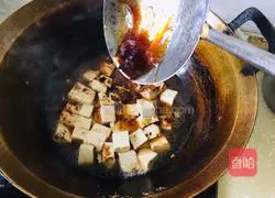 Illustration of making sauce-flavored tofu 4