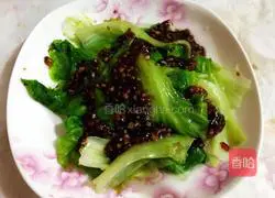 Illustration of how to make home-style oyster sauce lettuce 5
