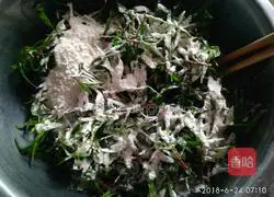 Illustration of how to steam vegetables (broom seedlings) 3