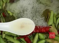 Illustration of how to make boiled edamame 4