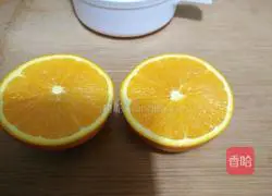 Illustration of how to make fresh orange and drunken snow pear 1