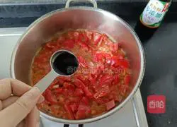 Illustration of how to make tomato bean paste 5