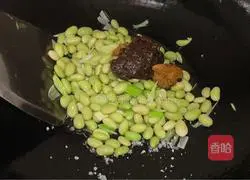 Illustration of making soy sauce edamame 7