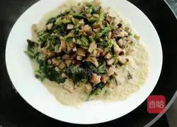 Illustration of how to steam mushrooms with pickled vegetables 13