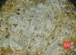 Illustration of Spicy Enoki Mushroom Recipe 4