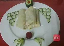 Illustration of the new cold three shredded vegetables 4