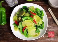 Illustration of how to make double pepper tomatoes (weight loss version) 10