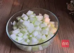 Dice winter melon with soy sauce Illustration of how to do it 1