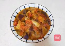 Illustration of how to make fried eggplant and tomatoes 9