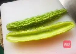 Illustration of how to make cold bitter melon 1
