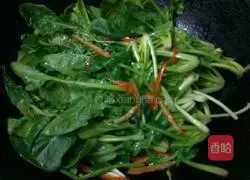 Illustration of how to make sesame spinach 4