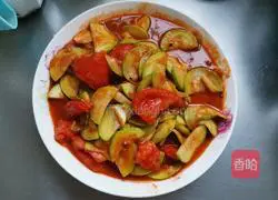 Illustration of how to make tomatoes and zucchini 9