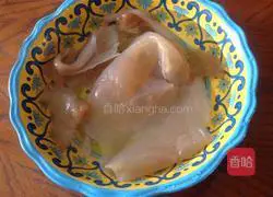 Illustration of how to make cold jellyfish skin 1