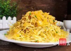 Illustration of how to make fruit mixed with shredded potatoes 10