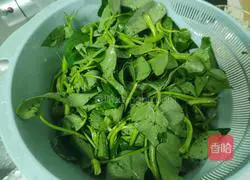 Illustration of how to make stir-fried water spinach 1