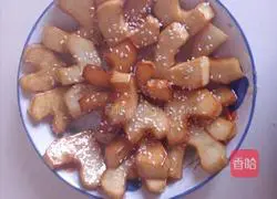 Illustration of how to make shredded sweet potatoes (love version) 11