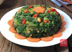 Illustration of how to make cold bitter sesame vegetables 15