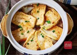 Illustration of how to make cabbage and tofu stew 14