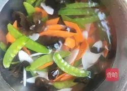 Illustration of how to make snow pea health vegetables 5
