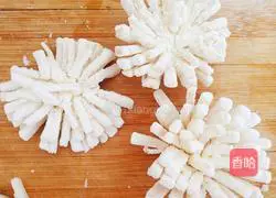 Three Golden Flowers' Fragrant Fried King Oyster Mushrooms Recipe Illustration 7