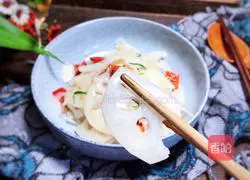 Illustration of how to make fried lotus root slices 9