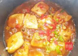 Illustration of how to make tofu with sauce 11