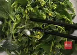 Illustration of steamed rapeseed flower moss 7