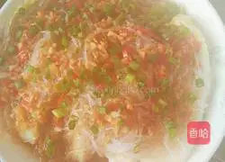 Illustration of how to make steamed baby cabbage with garlic vermicelli 10