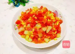 Illustration of how to stir-fry corn with carrots and potatoes 13