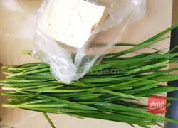 Illustration of how to make chives and tofu 1