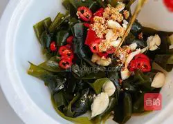 Cold salad Illustration of how to make spicy and sour kelp 8