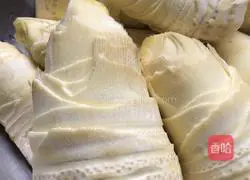 Illustration of braised bamboo shoots with pickled vegetables 3