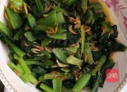 Illustration of how to make rapeseed shrimp skin 8